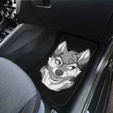 Dog Jealous Face In Black Theme Car Floor Mats 112428 - YourCarButBetter