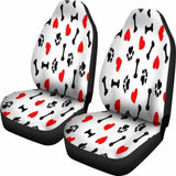 Dog Paw Bones Heart Car Seat Covers Awesome 161012 - YourCarButBetter