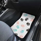 Dog Paws Pattern Print Design 04 Front And Back Car Mats 161012 - YourCarButBetter