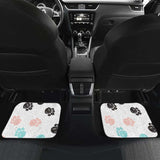 Dog Paws Pattern Print Design 04 Front And Back Car Mats 161012 - YourCarButBetter