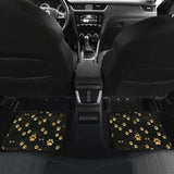 Dog Paws Pattern Print Design 05 Front And Back Car Mats 161012 - YourCarButBetter
