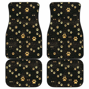 Dog Paws Pattern Print Design 05 Front And Back Car Mats 161012 - YourCarButBetter