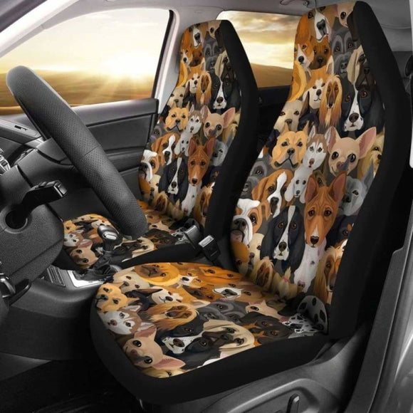 Dogs Car Seat Covers 112428 - YourCarButBetter