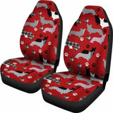 Dogs Red Car Seat Covers 112428 - YourCarButBetter