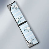 Dolphin Blue Striped Background Car Auto Sun Shades 085424 - YourCarButBetter