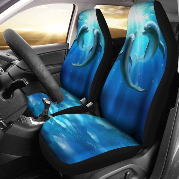 Dolphin Love Car Seat Covers 181703 - YourCarButBetter