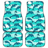 Dolphin Sea Pattern Front And Back Car Mats 181703 - YourCarButBetter