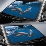 Dolphins Underwater Hd 4K Car Sun Shade 085424 - YourCarButBetter