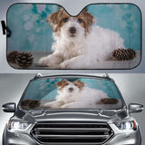 Domestic Dog Cairn Terrier Fluffy Dog 4K Car Sun Shade 104020 - YourCarButBetter