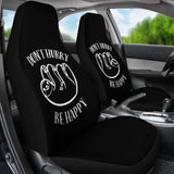 Don’T Hurry Be Happy Sloth Car Seat Covers 144902 - YourCarButBetter