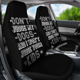 Don’t Judge My Dogs Car Seat Covers 112428 - YourCarButBetter