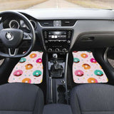 Donut Pattern Glaze Pink Background Front And Back Car Mats 153908 - YourCarButBetter