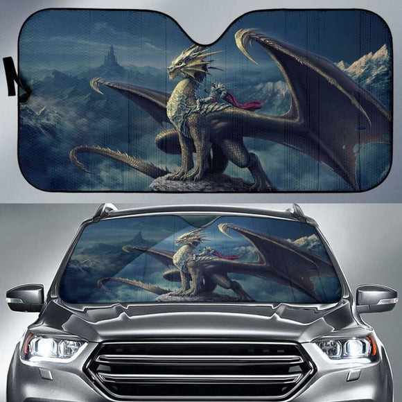 Dragon 4K Car Sun Shade amazing best gift ideas 172609 - YourCarButBetter