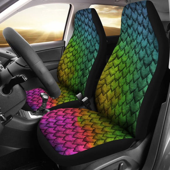 Dragon Colorful Skin Car Seat Covers 210501 - YourCarButBetter