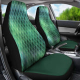 Dragon Glitter Green Car Seat Covers 103709 - YourCarButBetter
