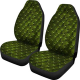 Dragon Scales Car Seat Covers Green Fantasy Mythology 103709 - YourCarButBetter