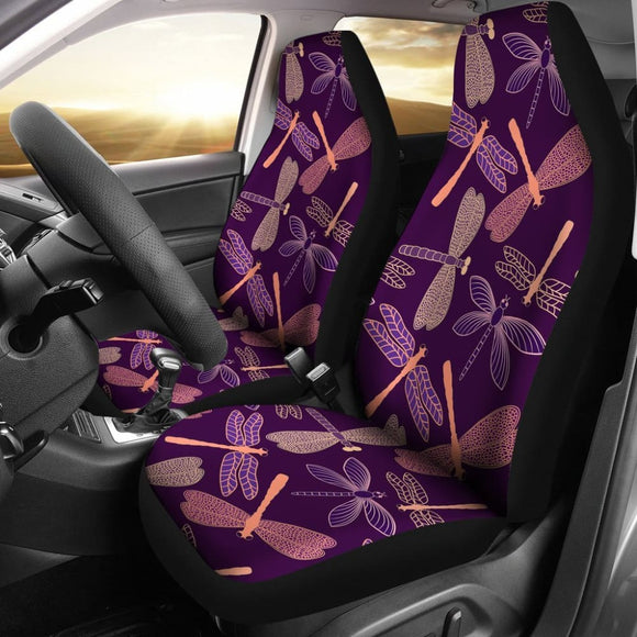 Dragonfly Violet Car Seat Covers 184610 - YourCarButBetter