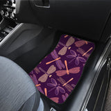 Dragonfly Violet Front And Back Car Mats 184610 - YourCarButBetter