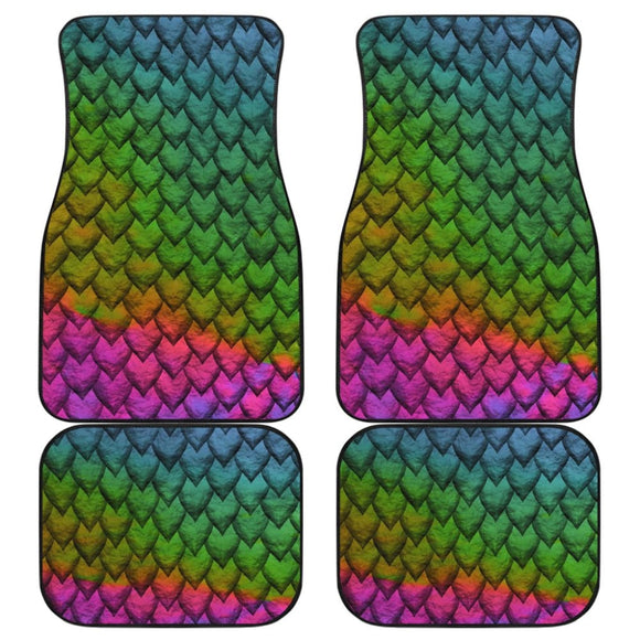 Dragons Colorful Skin Car Floor Mats 210501 - YourCarButBetter