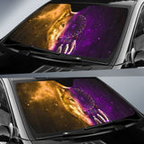 Dreamcatcher Purple Wolf Native American Car Auto Sun Shades 210201 - YourCarButBetter