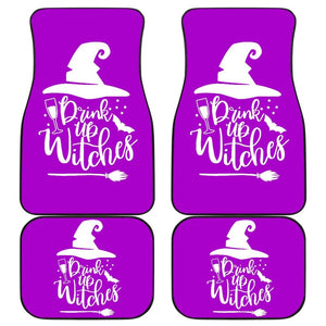 Drink Up Witches Halloween Car Floor Mats 212203 - YourCarButBetter