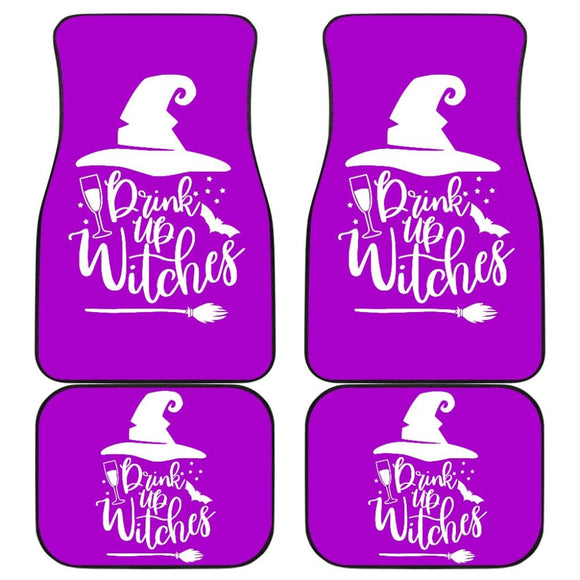 Drink Up Witches Halloween Car Floor Mats 212203 - YourCarButBetter