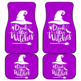 Drink Up Witches Halloween Car Floor Mats 212203 - YourCarButBetter