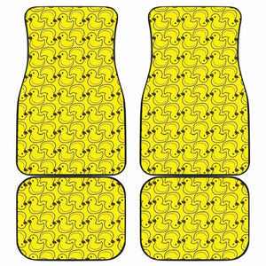 Duck Pattern Print Design 02 Front And Back Car Mats 181703 - YourCarButBetter