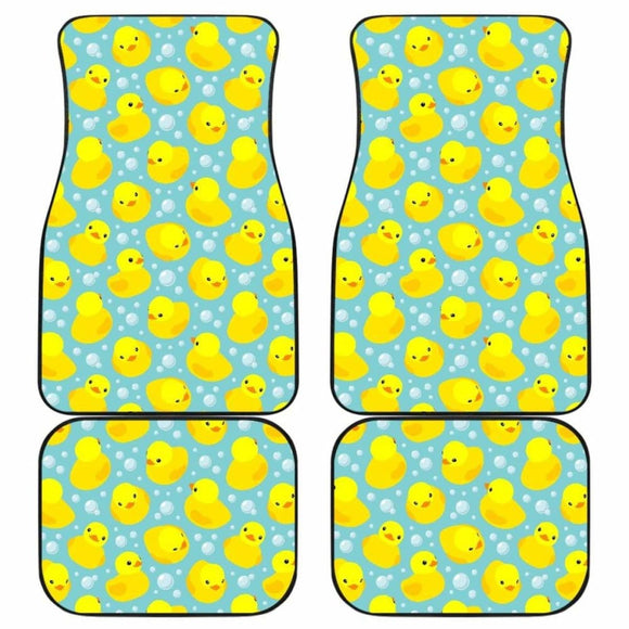 Duck Pattern Print Design 03 Front And Back Car Mats 181703 - YourCarButBetter