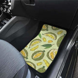 Durian Leaves Pattern Background Front And Back Car Mats 174914 - YourCarButBetter