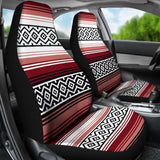 Dusty Rose White And Black Serape Inspired Car Seat Covers Seat Protectors 174510 - YourCarButBetter