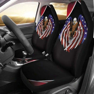 Eagle American Flag Car Seat Covers America Patriot Car Decor 203011 - YourCarButBetter
