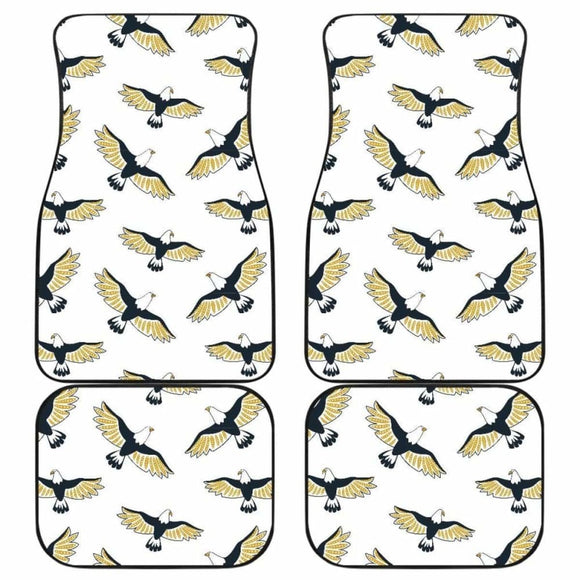 Eagle Pattern Print Design 03 Front And Back Car Mats 110424 - YourCarButBetter