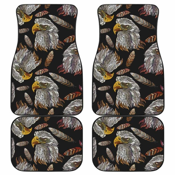 Eagle Pattern Print Design 05 Front And Back Car Mats 110424 - YourCarButBetter