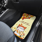 Easily Distracted By Cats And Autumn Car Floor Mats 210205 - YourCarButBetter