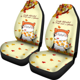 Easily Distracted By Cats And Autumn Car Seat Covers 210205 - YourCarButBetter