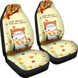 Easily Distracted By Cats And Autumn Car Seat Covers 210205 - YourCarButBetter