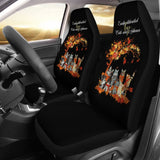 Easily Distracted By Cats And Autumn Fall Car Seat Covers 210205 - YourCarButBetter
