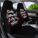 Easily Distracted By Horses Car Seat Covers Amazing Gift 184610 - YourCarButBetter