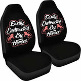 Easily Distracted By Horses Car Seat Covers Amazing Gift 184610 - YourCarButBetter