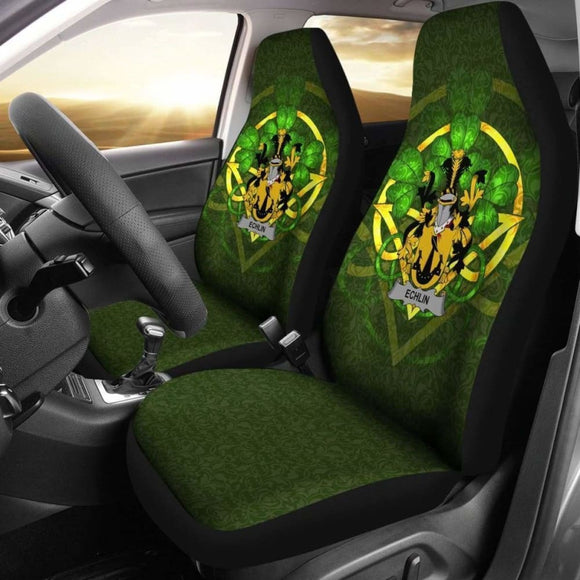 Echlin Ireland Car Seat Cover Celtic Shamrock (Set Of Two) 154230 - YourCarButBetter