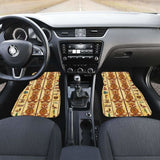 Egypt Hieroglyphics Pattern Print Design 04 Front And Back Car Mats 142711 - YourCarButBetter