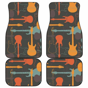 Electric Guitars Pattern Front And Back Car Mats 221205 - YourCarButBetter