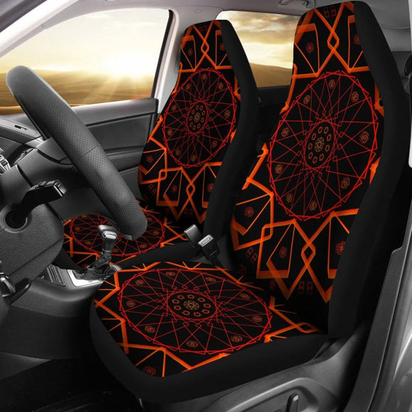 Electric Mandala Car Seat Covers 093223 - YourCarButBetter