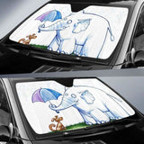 Elephant And Dog Car Auto Sun Shades 104020 - YourCarButBetter