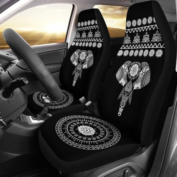 Elephant Car Seat Covers - Elephant Mandala Covers 101819 - YourCarButBetter