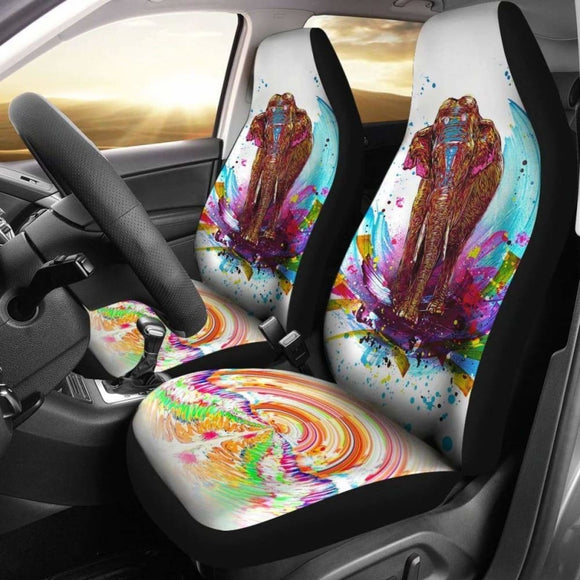 Elephant Colorful Car Seat Covers Amazing 202820 - YourCarButBetter