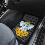 Elephant Love Sunflowers Car Floor Mats 211302 - YourCarButBetter