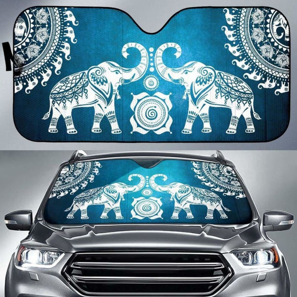 Elephant Mandala Auto Sun Shades 104020 - YourCarButBetter