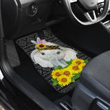 Elephant Mandala Sunflowers Car Floor Mats 211302 - YourCarButBetter